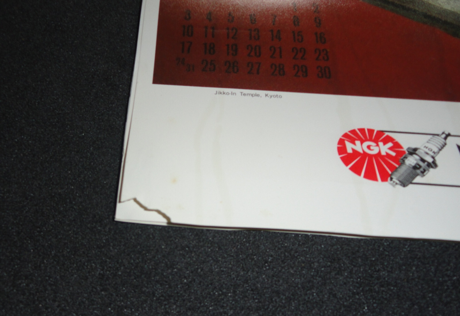 NGK Spark Plugs 1979 Famous Gardens Calendar ~ 23″ x 17″ printed in Japan – dama