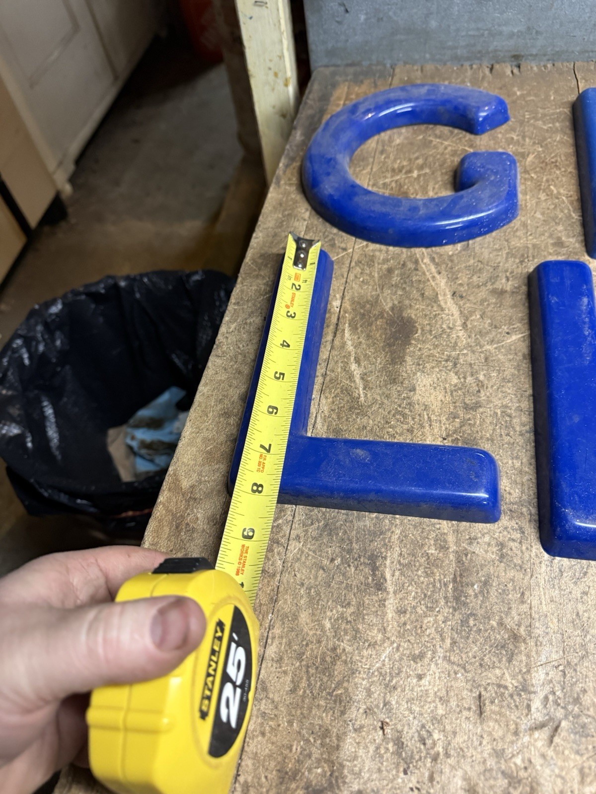 Vintage Mobil Or Gulf Garage Gas Oil Service Station Plastic Sign Letters USA