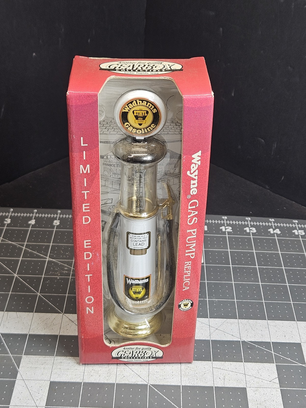 Gearbox Wadhams Ethyl Gasoline Wayne Gas Pump Replica Limited Edition 1930s