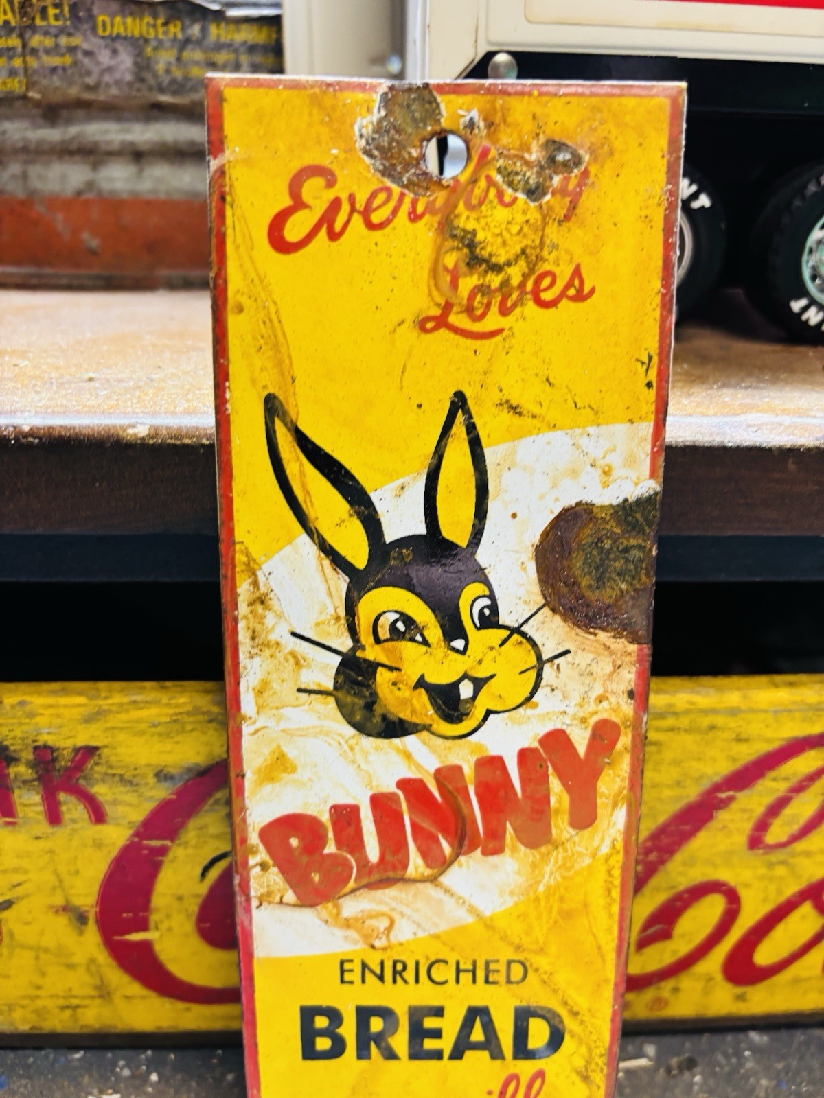Bunny Bread Porcelain Advertising Sign