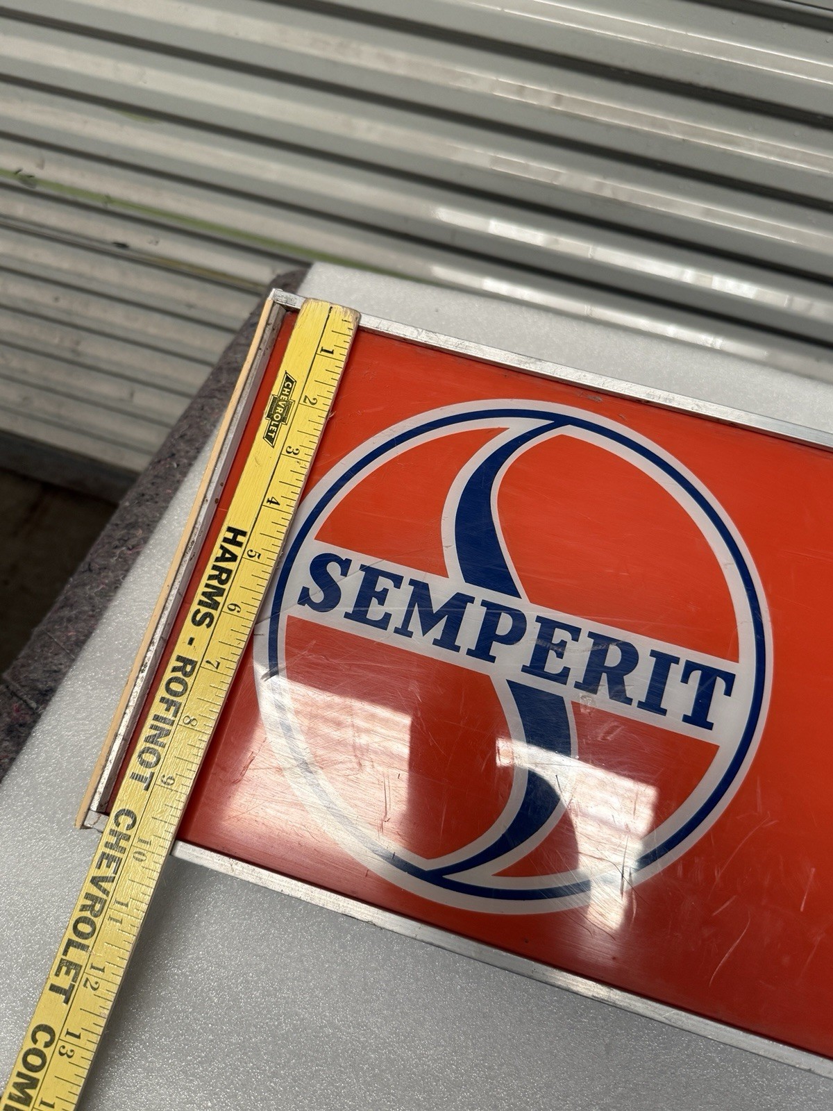 Vintage SEMPERIT Radial Tires Light Up Dealer Service Shop Sign VW Porsche BMW