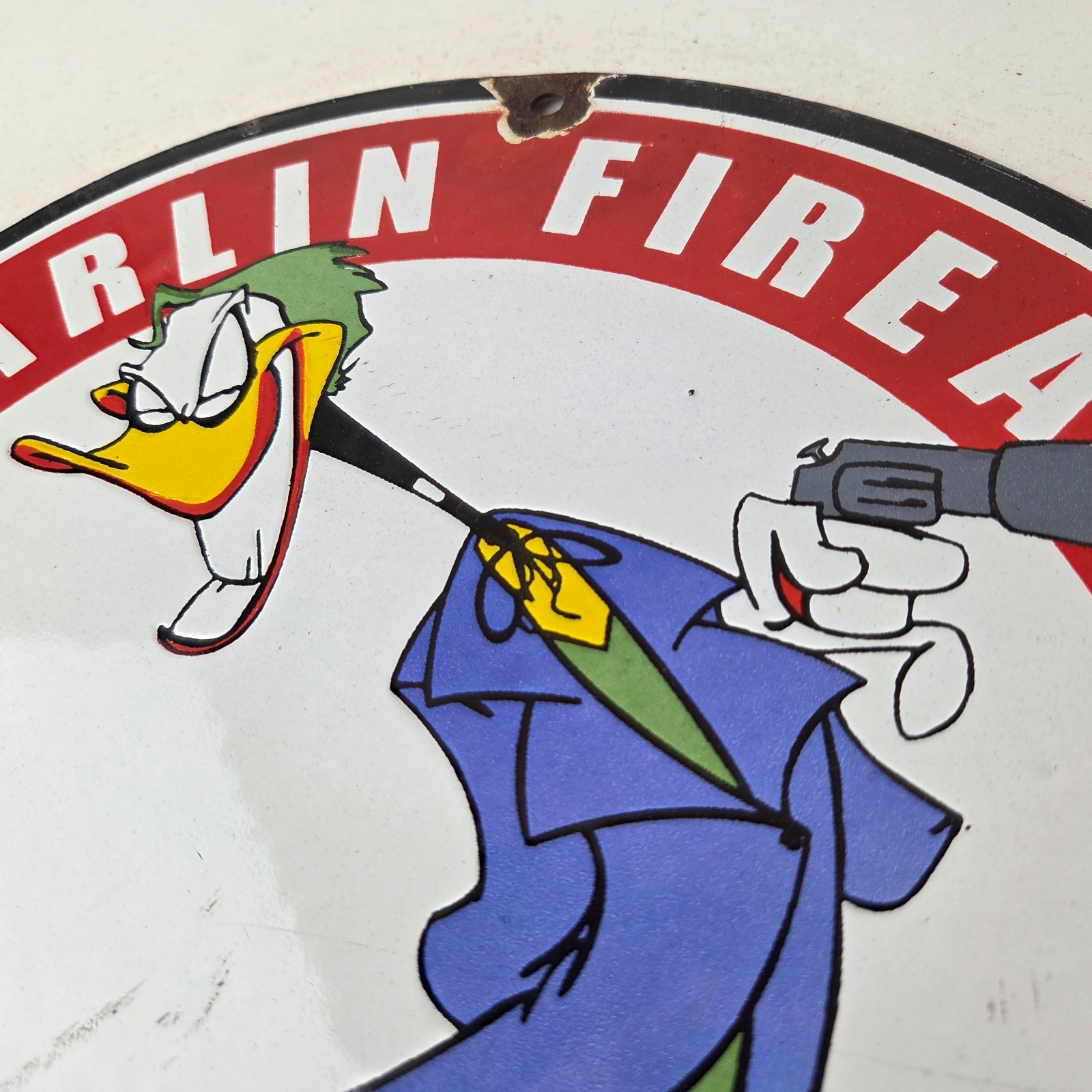 Vintage Marlin Firearms Sign – Joker Batman Comics Gas Pump Porcelain Sign