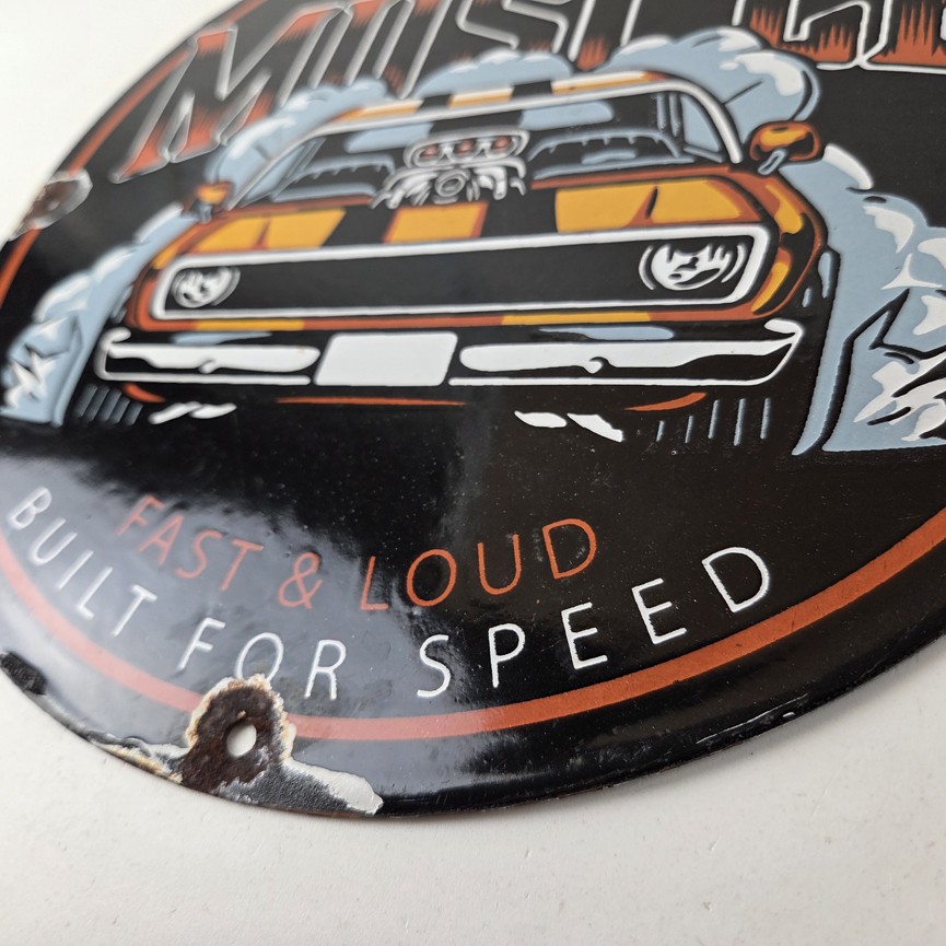 Vintage American Muscle Sign – Old Automobile Car Service Station Gas Sign