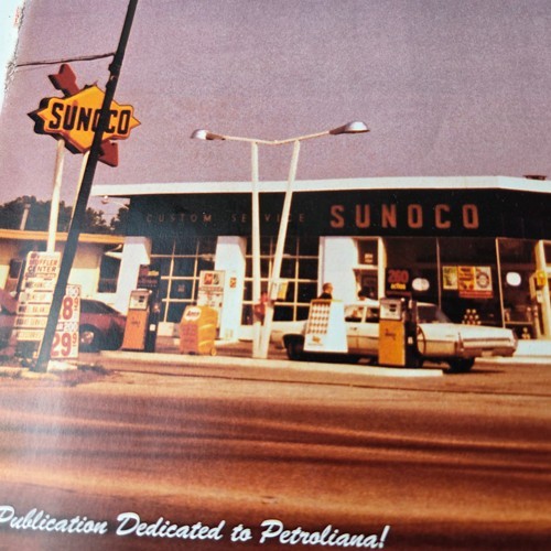 Original Gasoline Magazine for Porcelain Signs Lion Sign Sunoco Gas Station Ad!