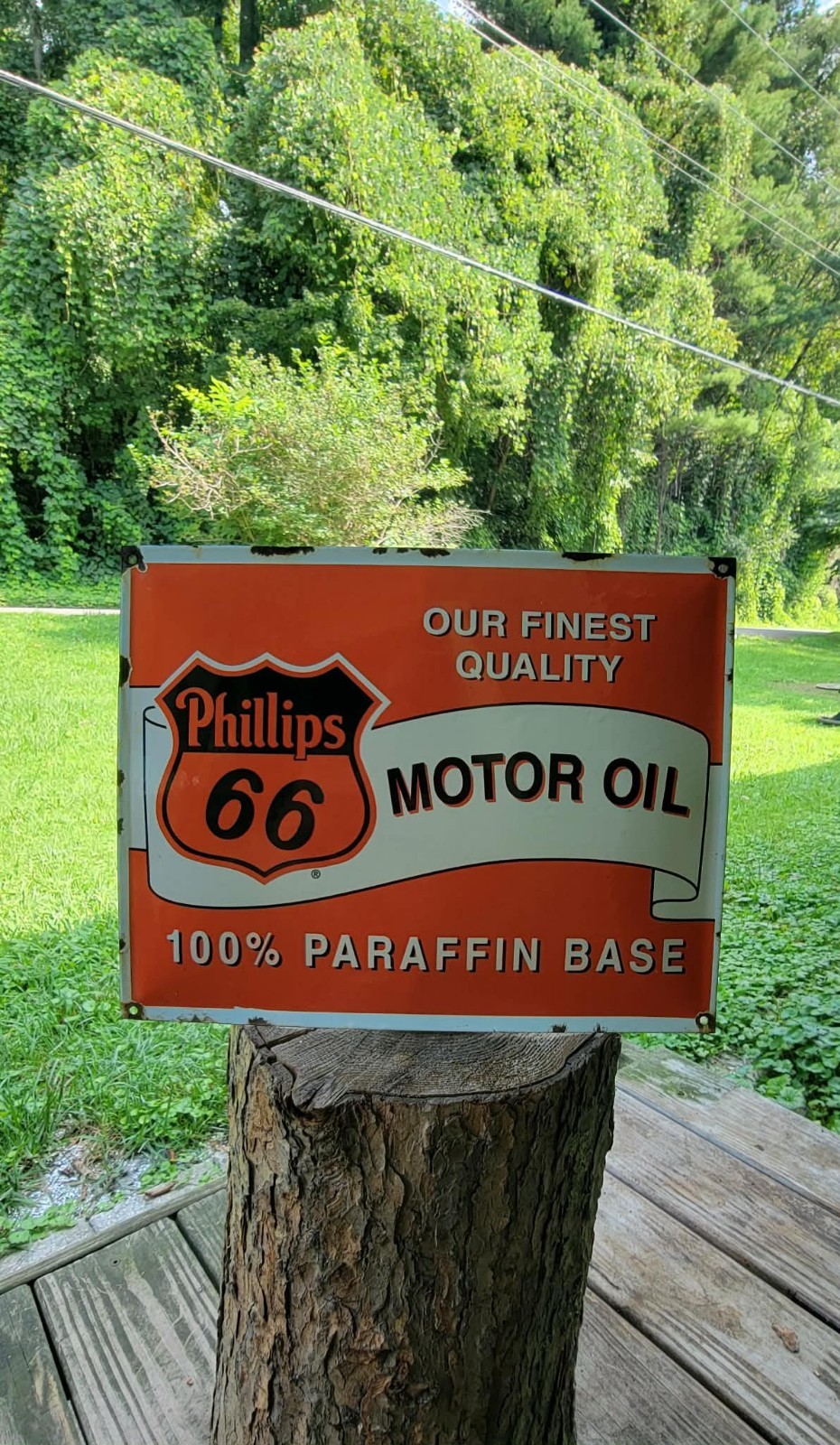 Phillips 66 Motor oil porcelain sign