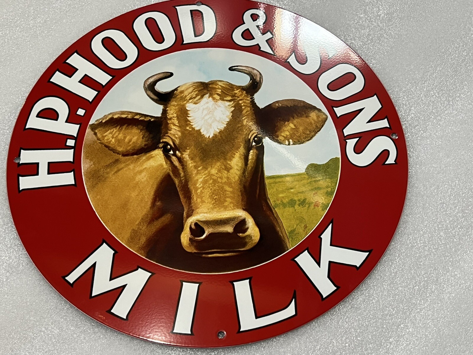 12in MILK Ice Cream Vintage Style Heavy Steel Metal Sign Dairy