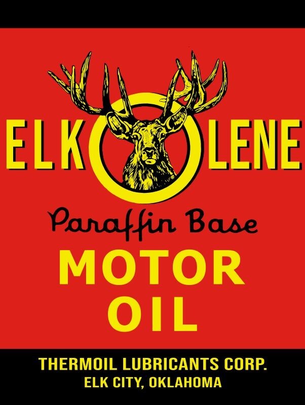 Elkolene Motor Oil of Elk City, Oklahoma NEW METAL SIGN: 12 x 16″ & Free Ship.