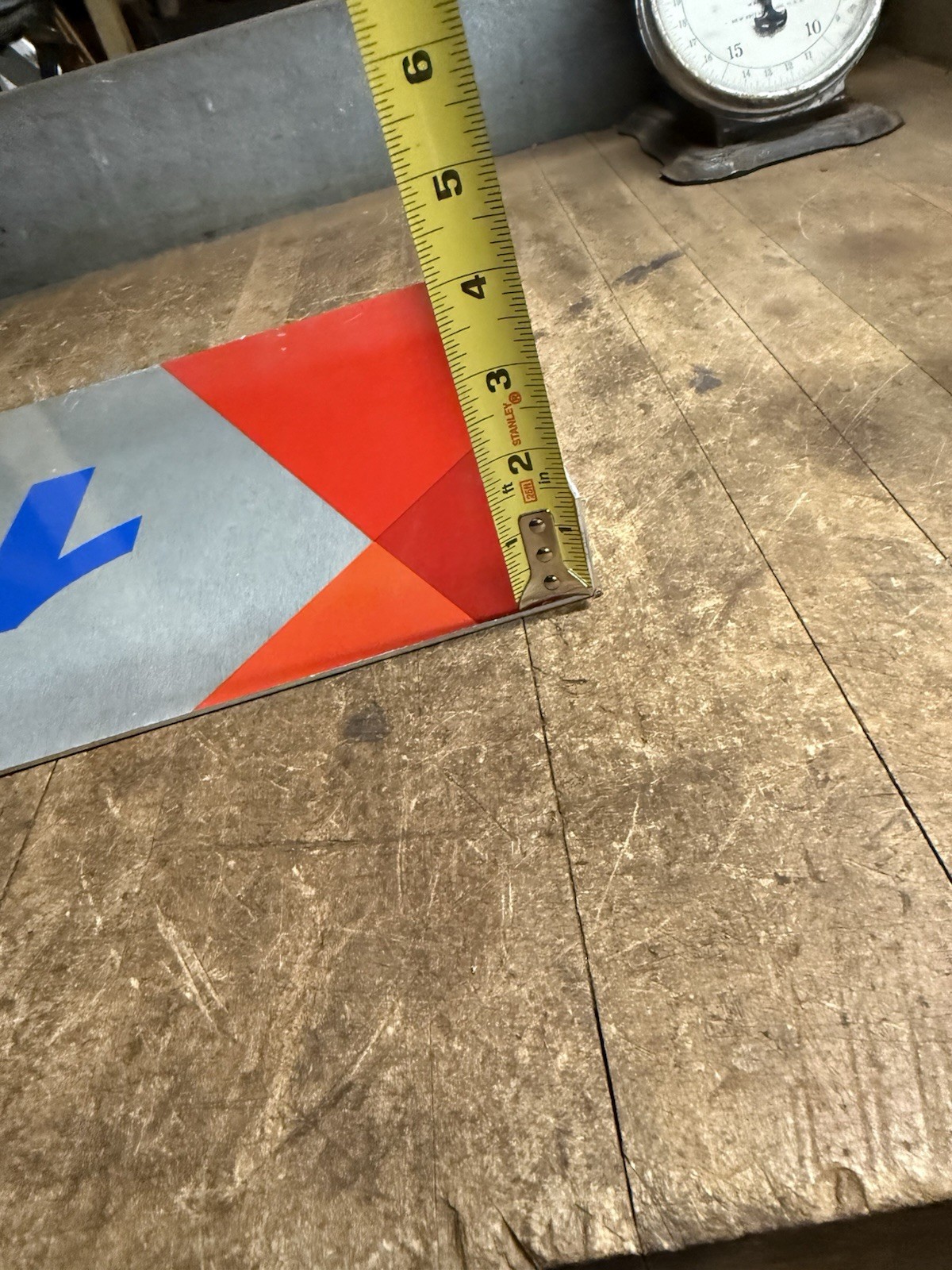 VTG New NOS Gas Pump Fuel Citgo No 1 One Station Number Marker Metal Flange Sign