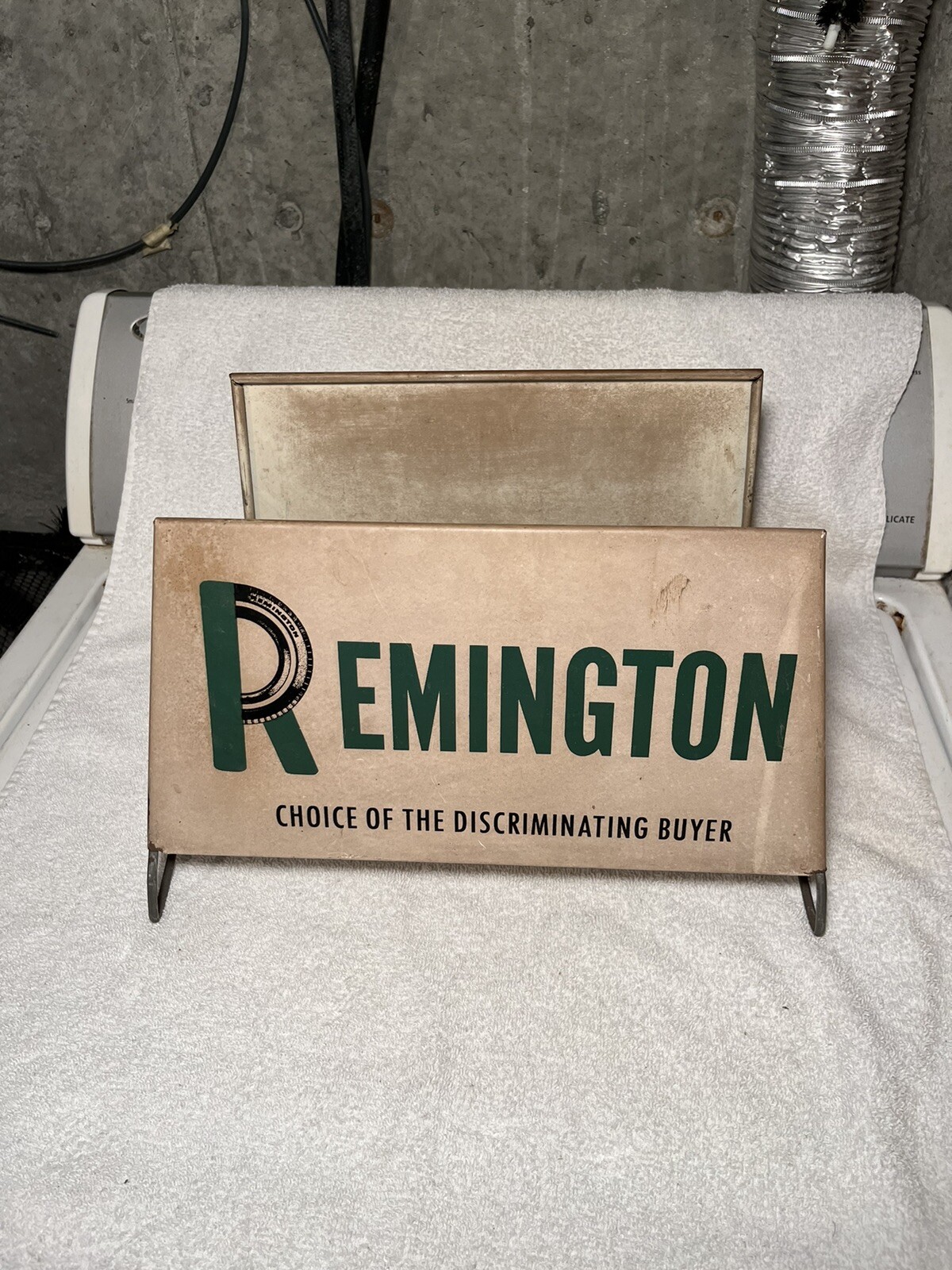 Vintage Remington Tire Stand Rack Sign