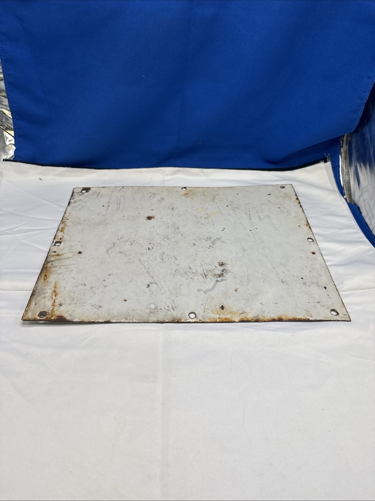 Porcelain Eagle 112 Small Pump Plate Sized Sign Advertising B3A