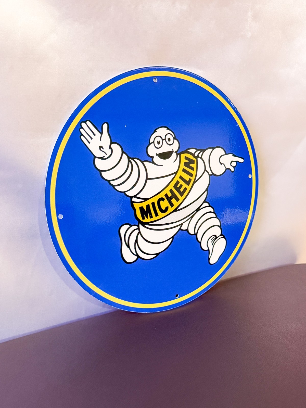 Michelin Bibendum – Iconic Tire Man Vintage Heavy Metal Sign – 30 cm (11.8”)