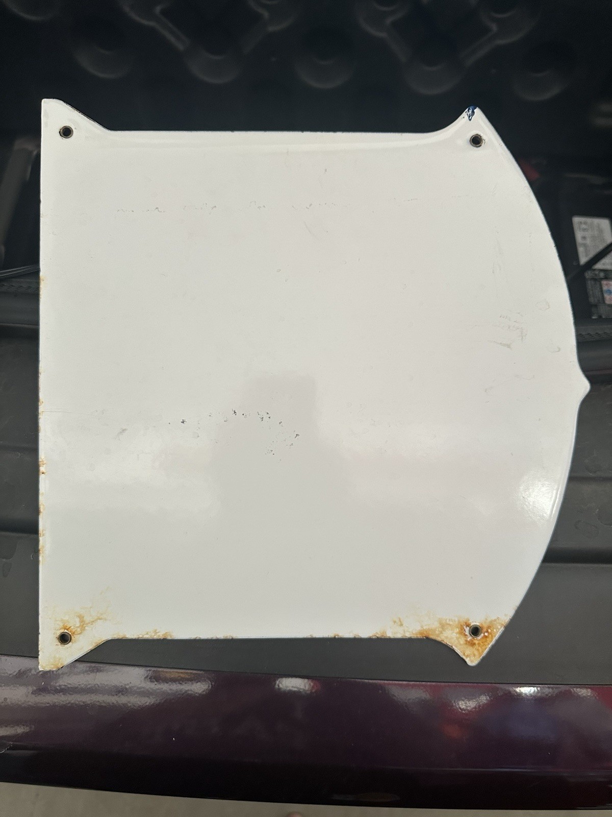 Mobil Gas Gas Pump Sign Advertising Enamel Porcelain Metal Oil Gas Plate Station