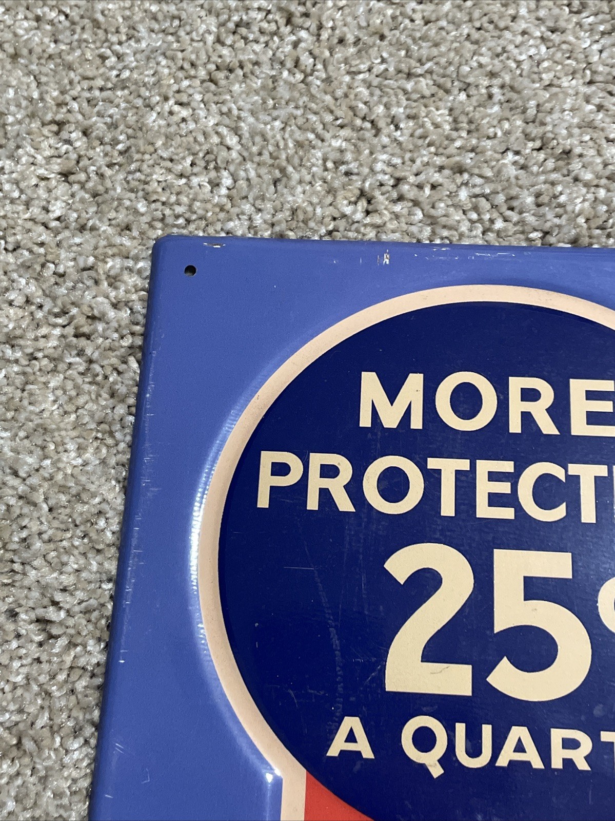 Super Pyro Anti-Freeze Metal Advertising Sign