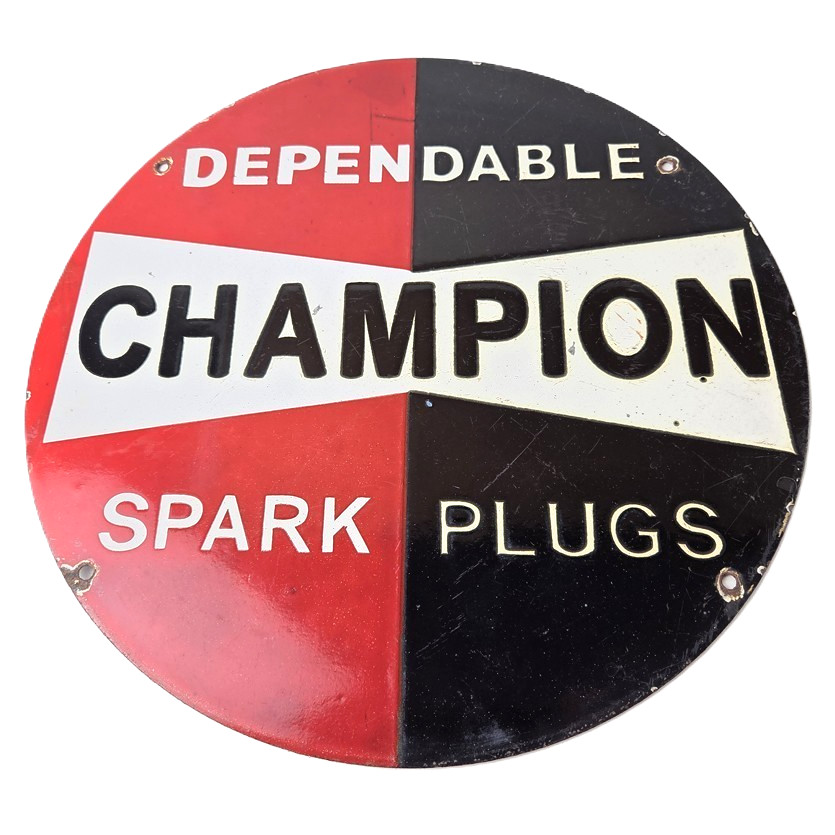 Vintage Spark Plugs Sign – Automotive Garage Shop Mechanic Gas Pump Plate Sign