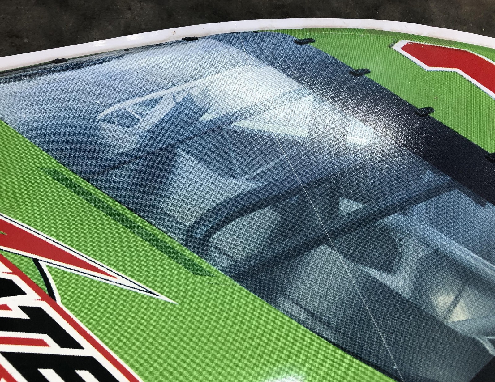 Interstate Batteries Sign 46×19 Monte Carlo #18 NASCAR car Bobby Labonte