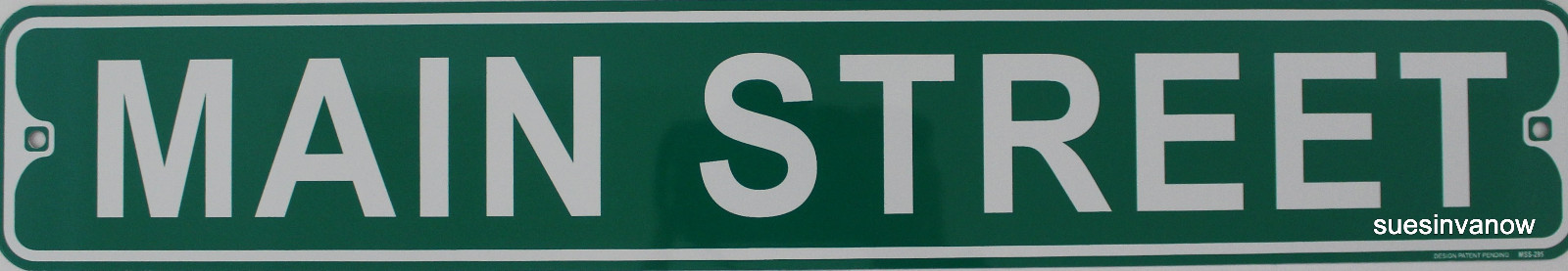 Metal Street Sign Main Street Garage Basement Bar Home Decor 3″x18″