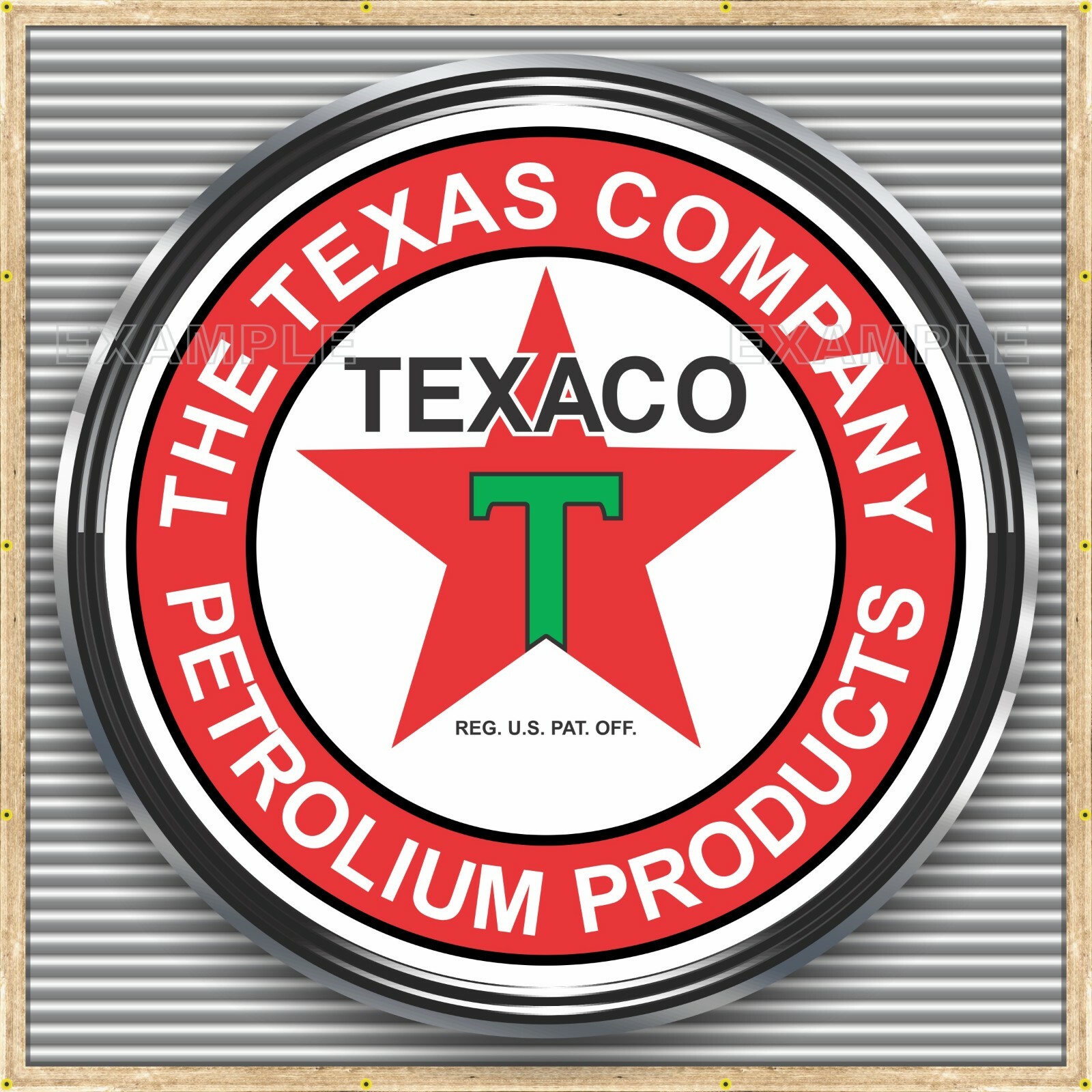 TEXACO STAR GAS SERVICE STATION BANNER SIGN GARAGE ART MURAL MED L XL XXL SIZES