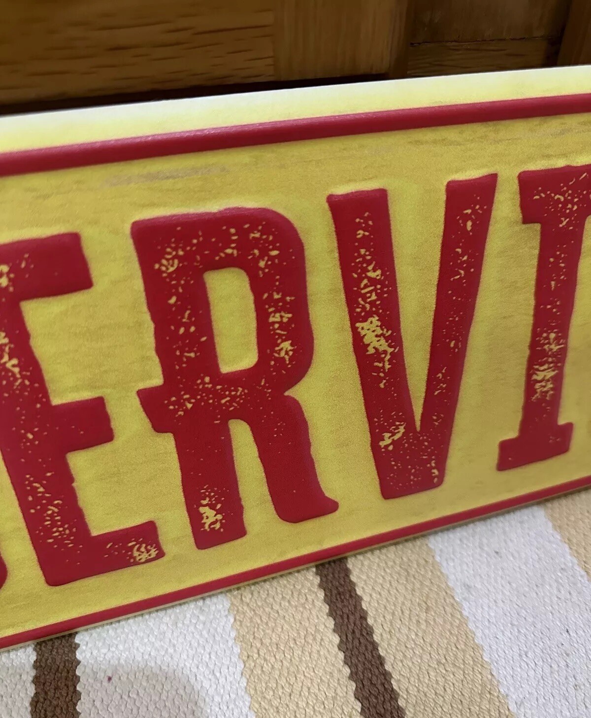Shell Service Station Metal Sign Garage Shop Parts Vintage Style Wall Decor 36”