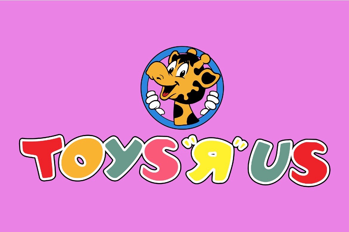 Toys R Us Kids Memorabilia Pink Metal Sign