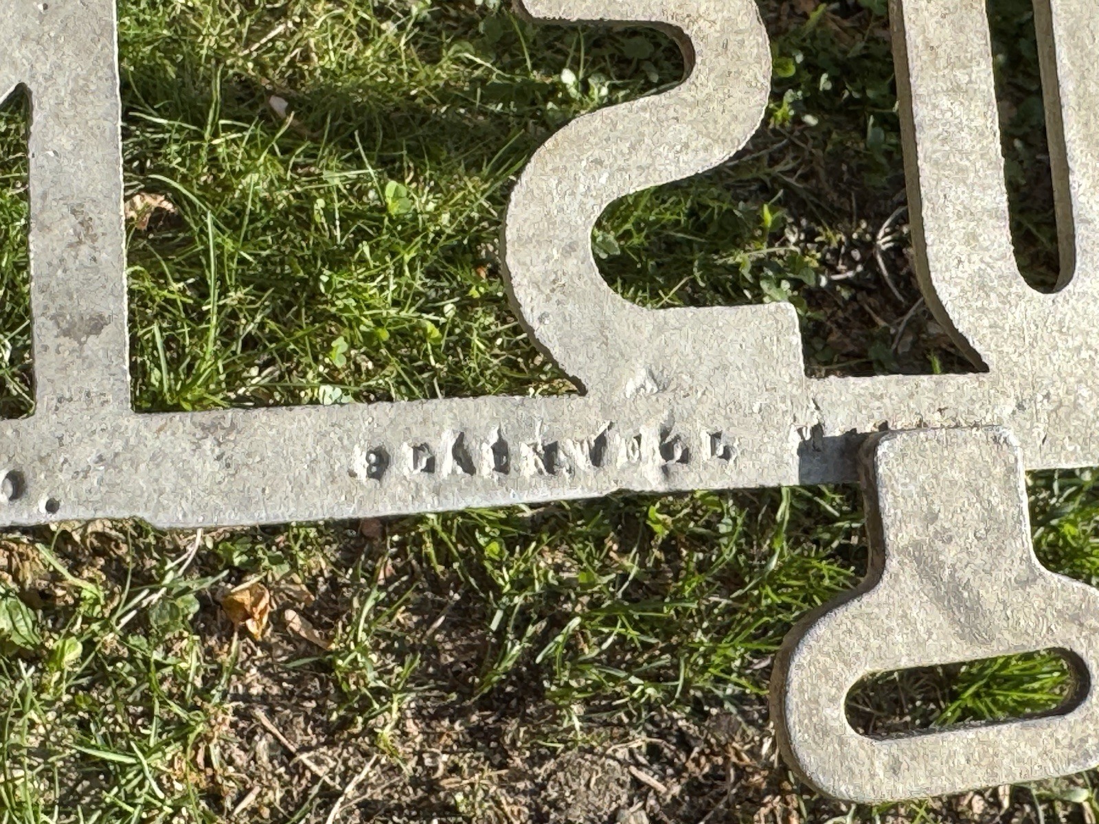 Rare Vtg US MAIL post office postal service CAR Plate TOPPER DELIVERY METAL SIGN