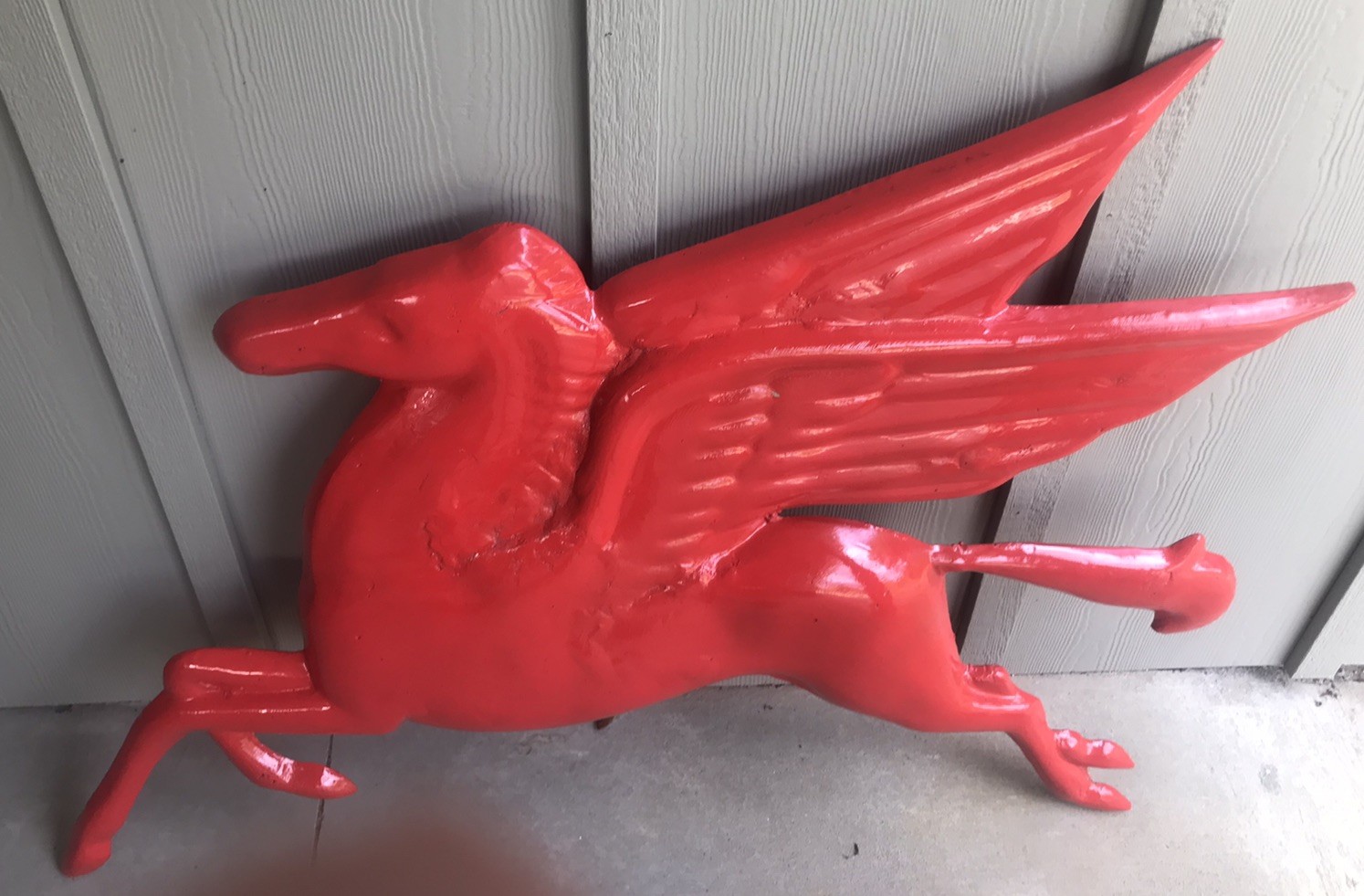 PEGASUS GAS & OIL STATION 3D -GARAGE MAN CAVE BUBBLE SIGN-Mobil?