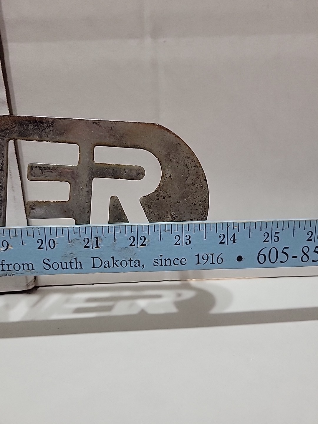 Vintage Metal FREIGHTLINER Trucker Plaque 24″×4,5″ Delivery Freight Truck Sign