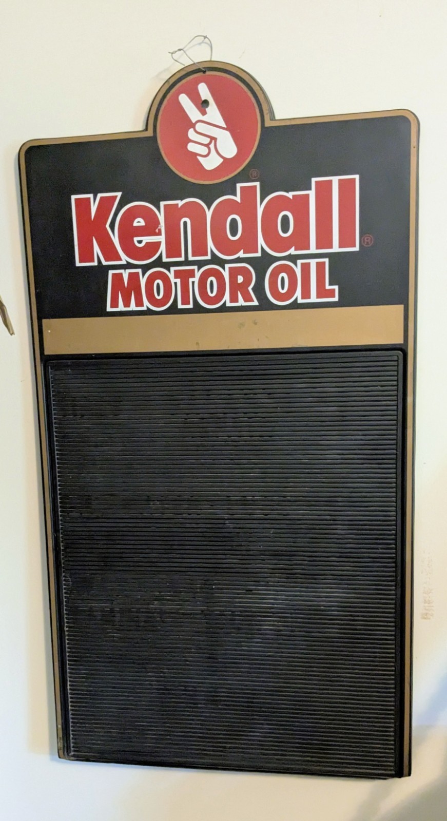 Kendall Motor Oil Letter Board Sign