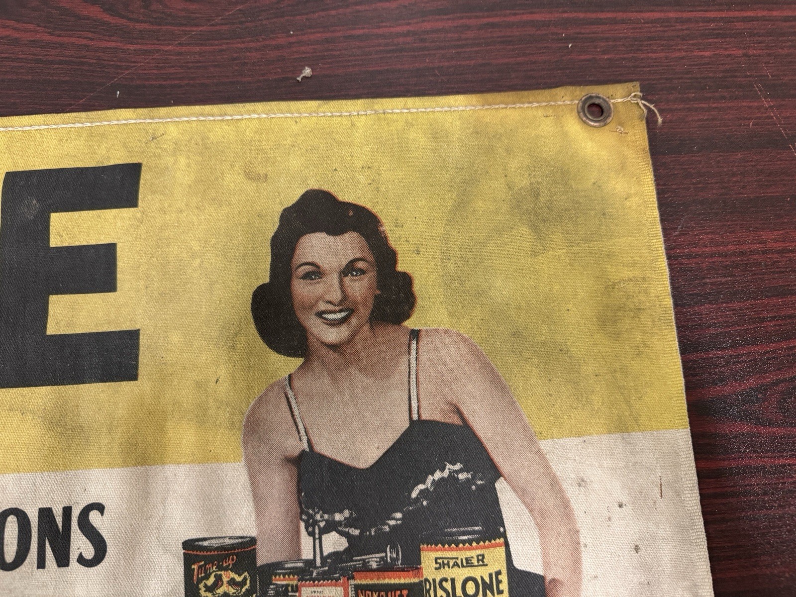 Vintage Rislone Engine Treatment Banner