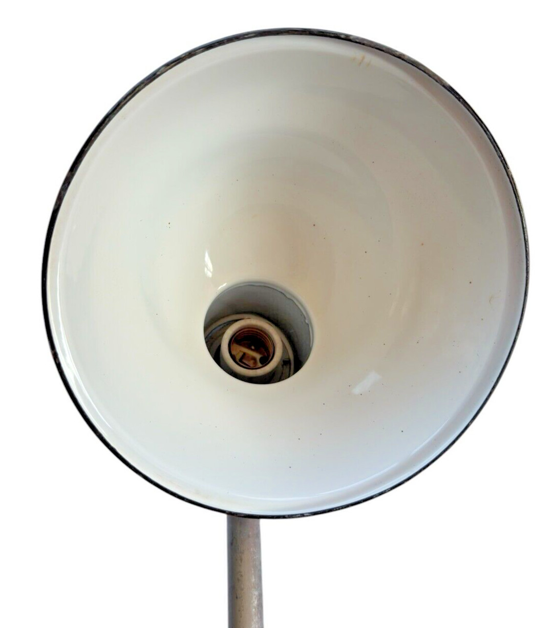 1930’s Multi 8″ Green Porcelain Industrial Sign Gas Station Vintage Pole Light