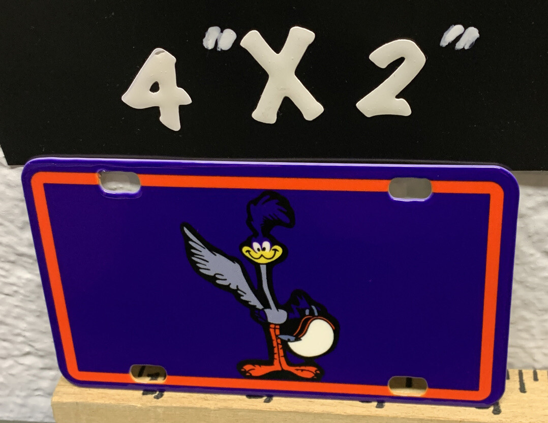 The Roadrunner Bicycle Plate Metal Sign Cartoon Character TV Show Gas Oil Bird