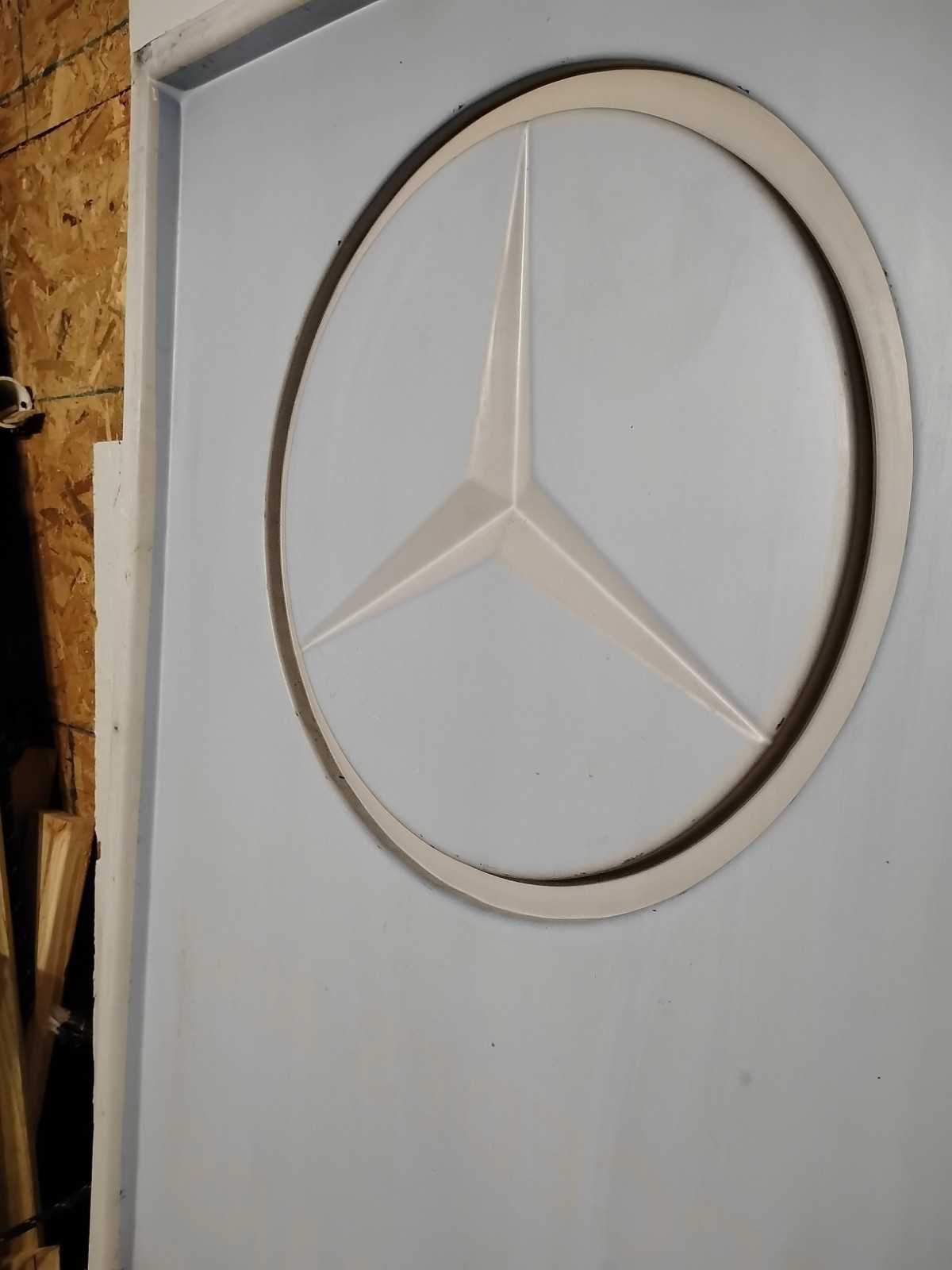 Mercedes Benz Dealership Sign Panel 3’x4′ -Vintage -Rare “Used Cars” Version -#1