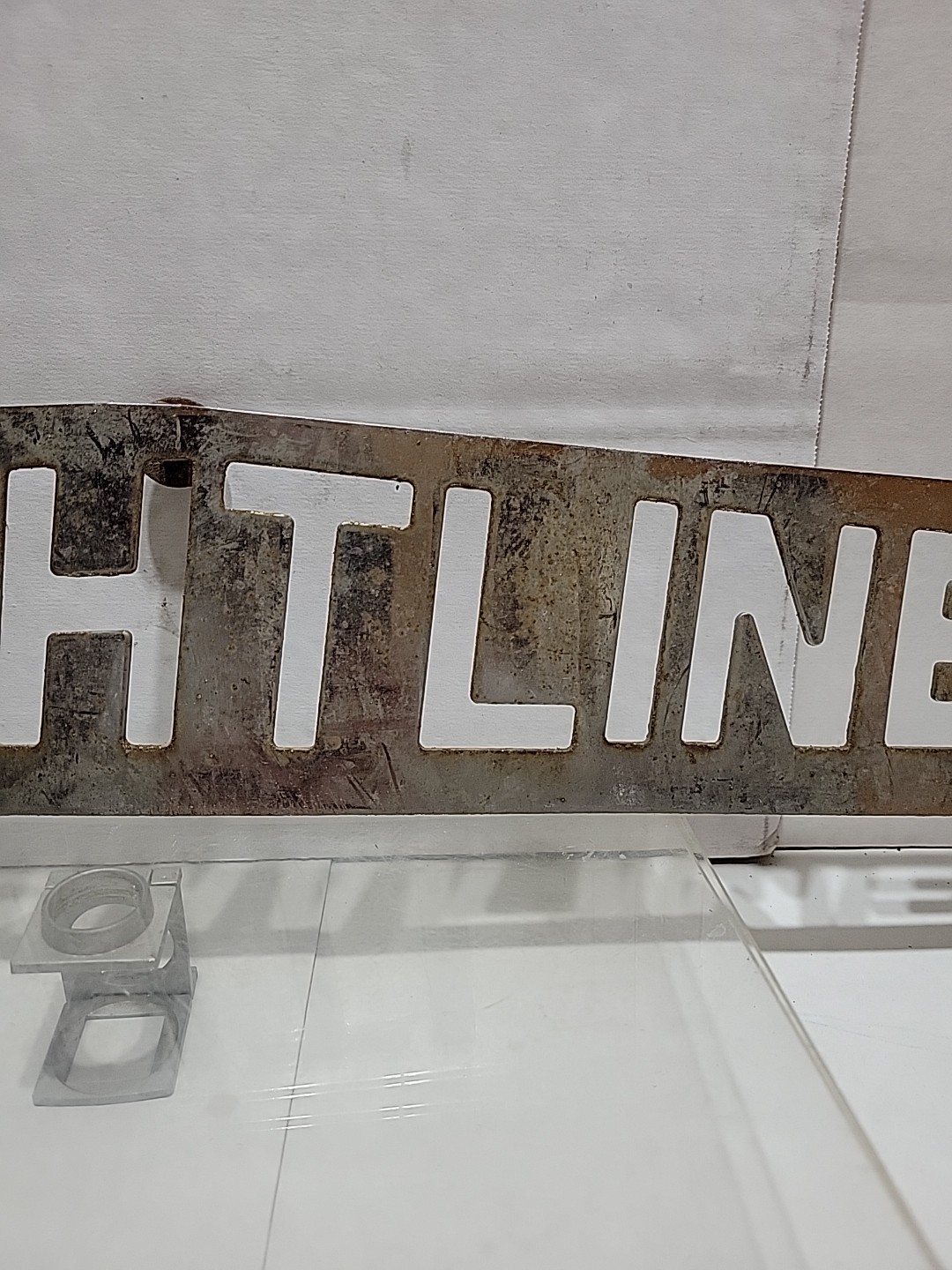 Vintage Metal FREIGHTLINER Trucker Plaque 24″×4,5″ Delivery Freight Truck Sign