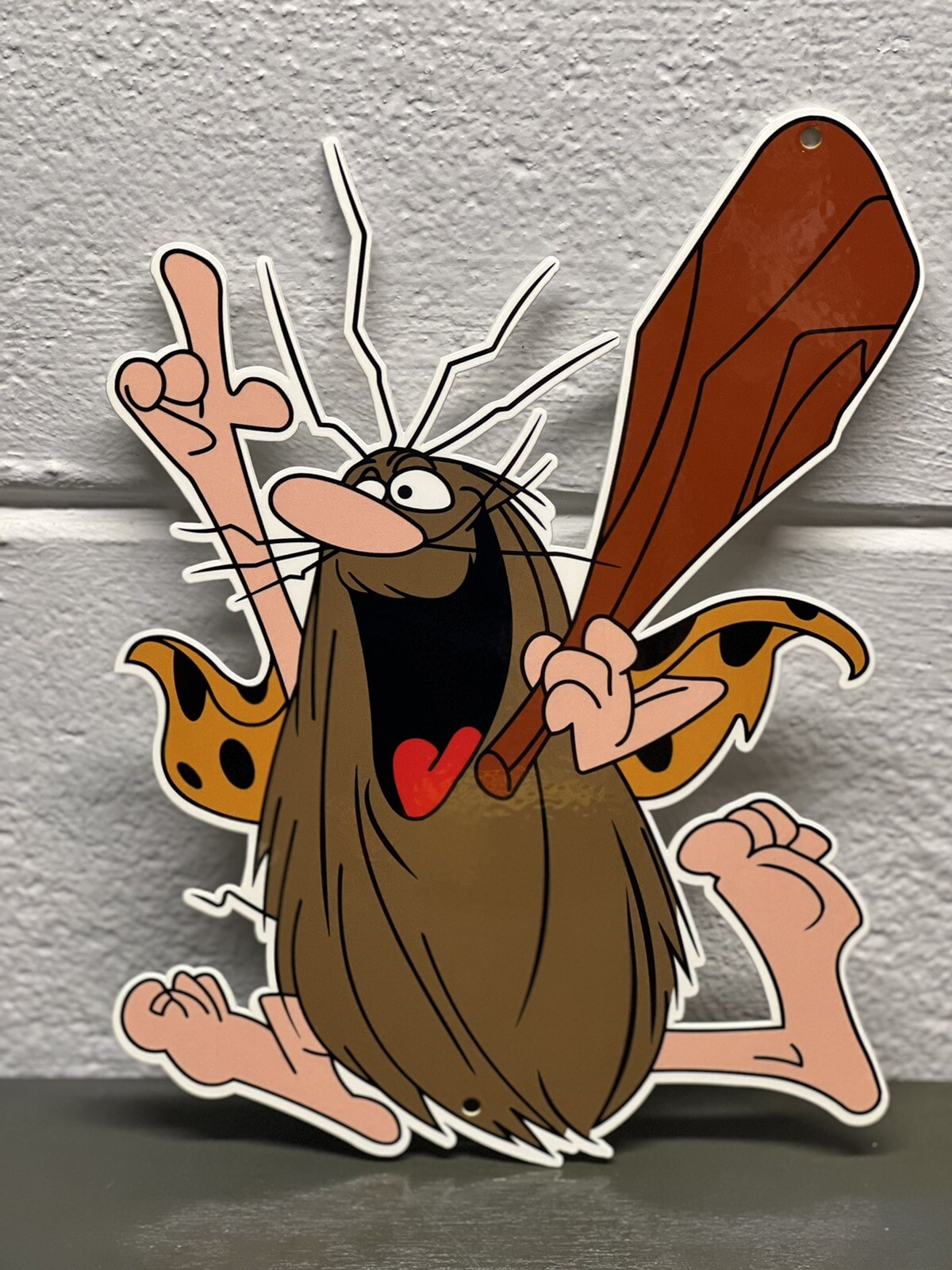 CAVEMAN Heavy Gauge Metal Sign Cartoon Character TV Show Comic Books Gas Oil