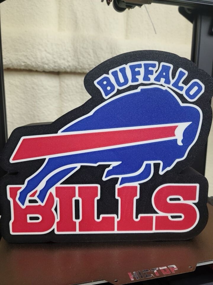 Buffalo Bills LED Light Box – Handmade Man Cave Football Fan Gift