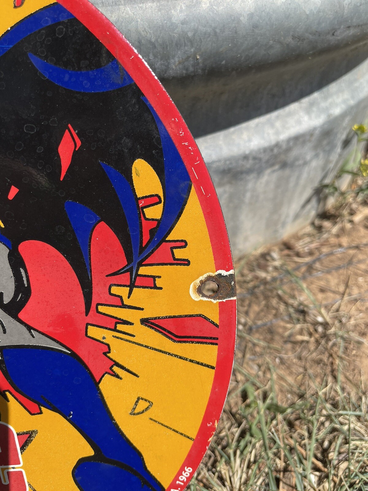 Batman and Robin Conoco N-Tane Sign