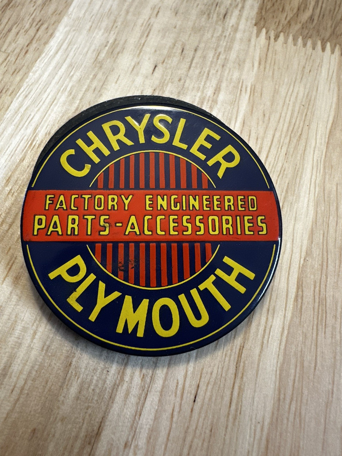 Chrysler Plymouth Parts Advertising Mini Refrigerator Magnet Sign, 2 Inches!