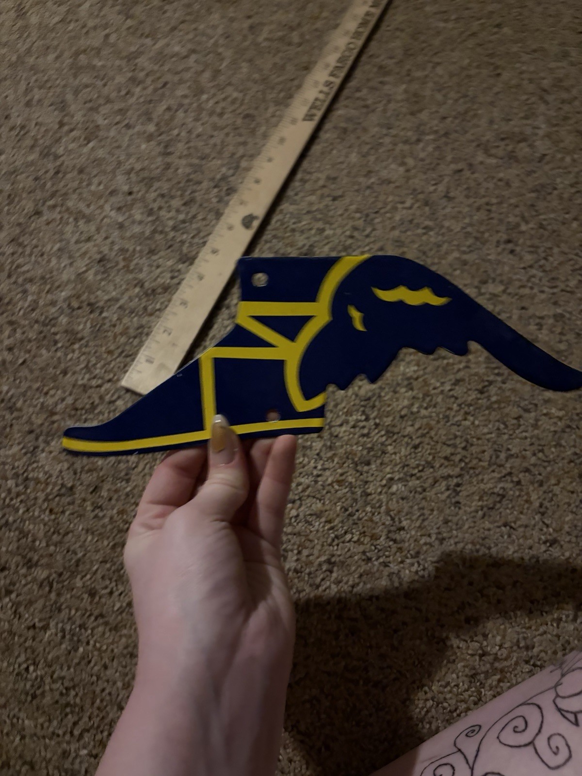 Porcelain Good Year Boot Emblem Sign