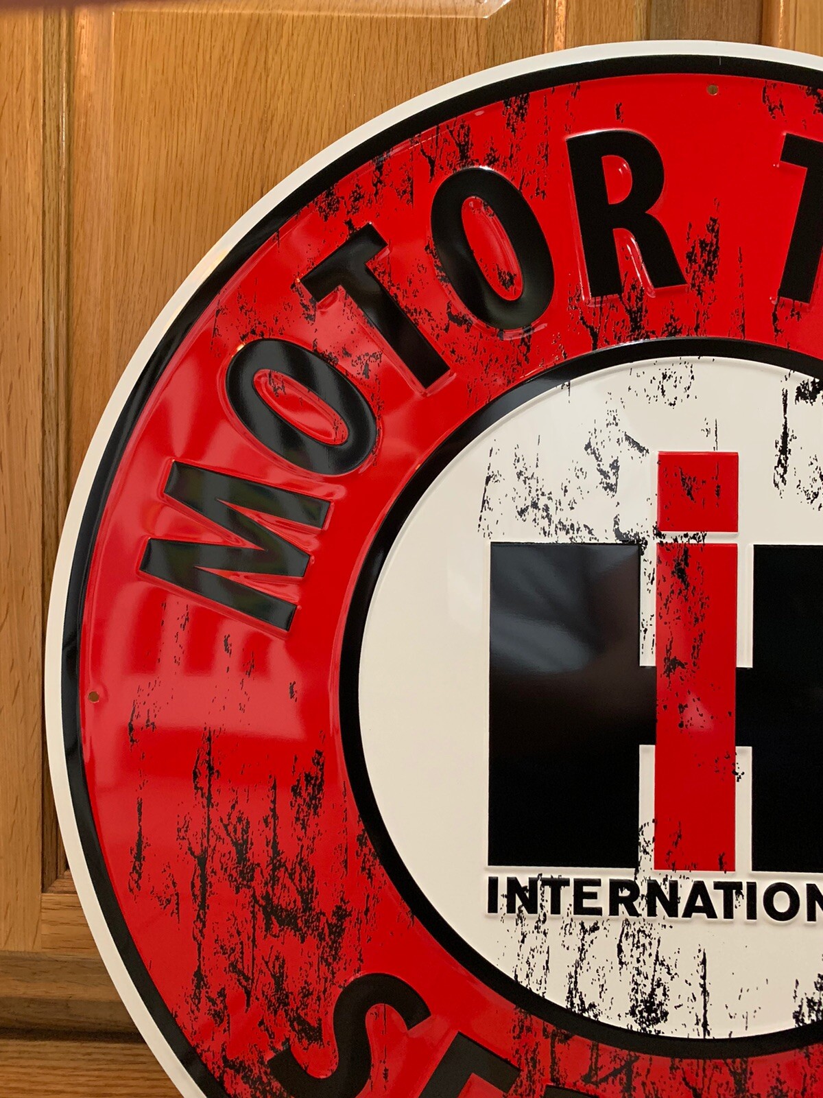 International Harvester Sign IH Vintage Style Wall Decor Gas Oil Farm Truck