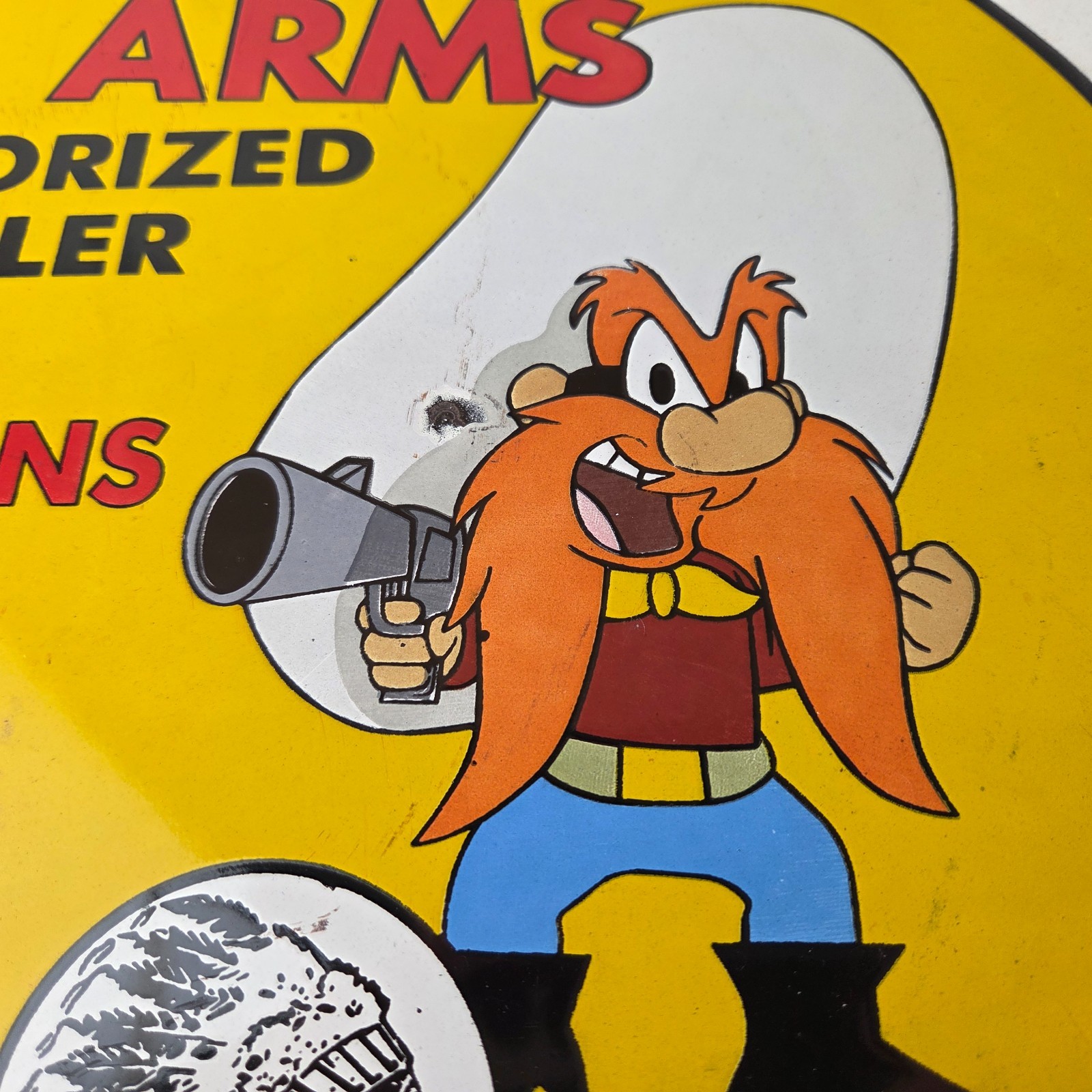 Vintage Savage Arms Sign – Porcelain Service Gun Ammo Auth Dealer Pump Sign