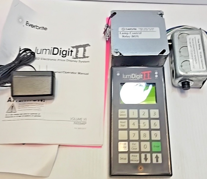 Everbrite LumiDigit II Gas Sign Price display system New