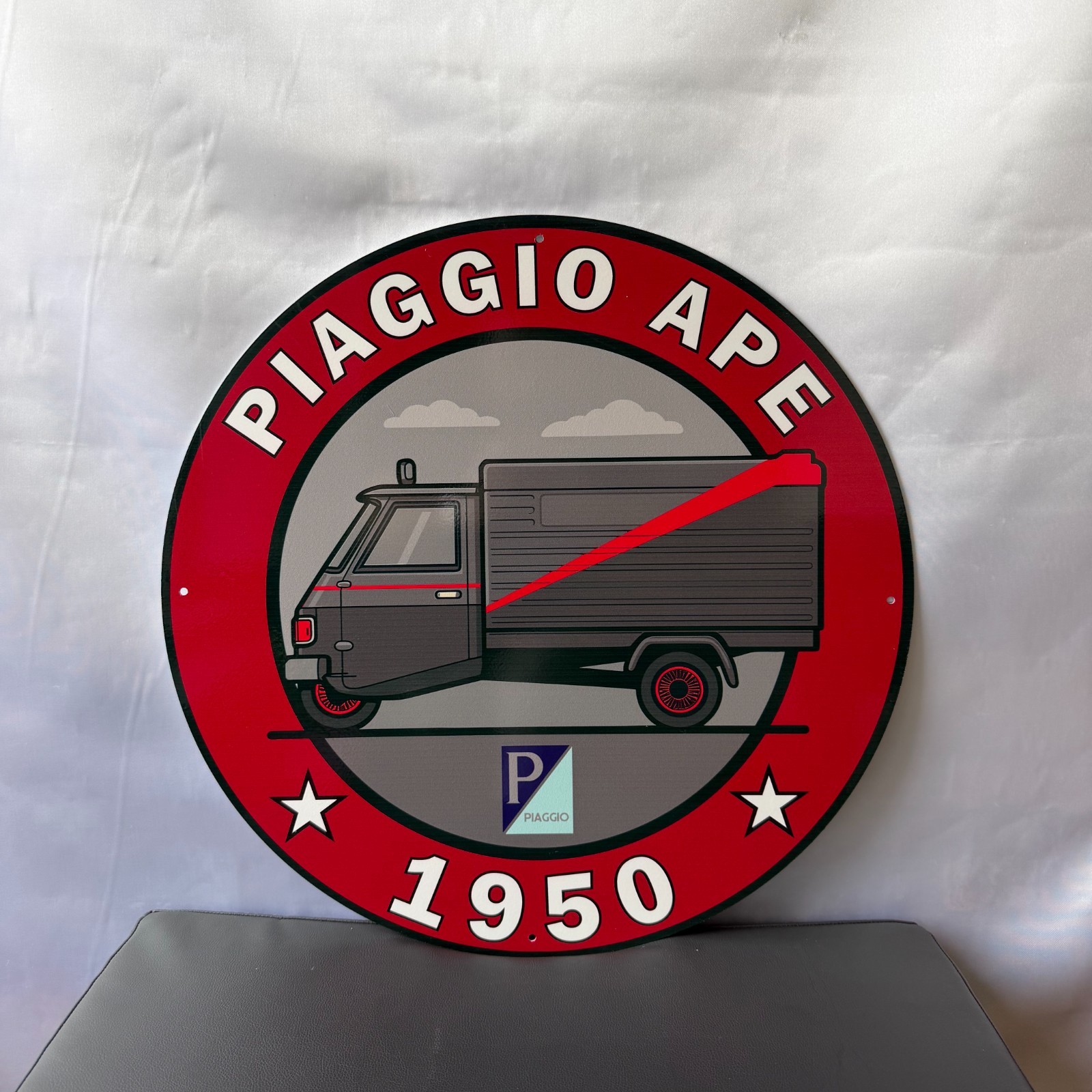 Piaggio Ape 1950 – Vintage Italian Cargo Metal Sign – 50 cm (19.7”)