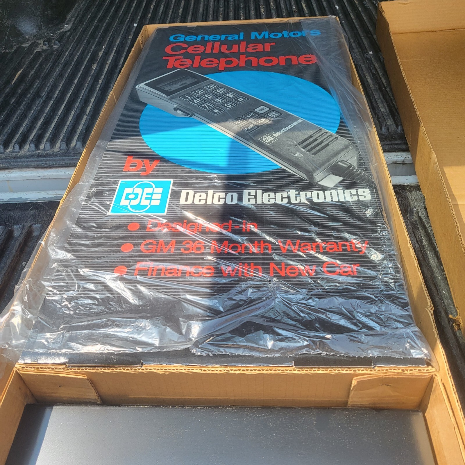 Genuine GM Dealer Advertising – Cellular Phone by Delco/Cardboard Display 