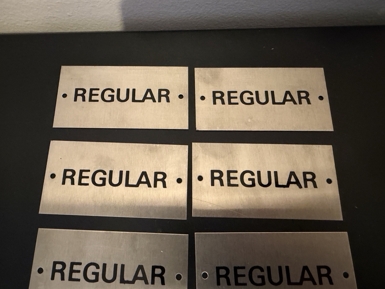 10pc Gas Pump Regular Metal Signs NOS