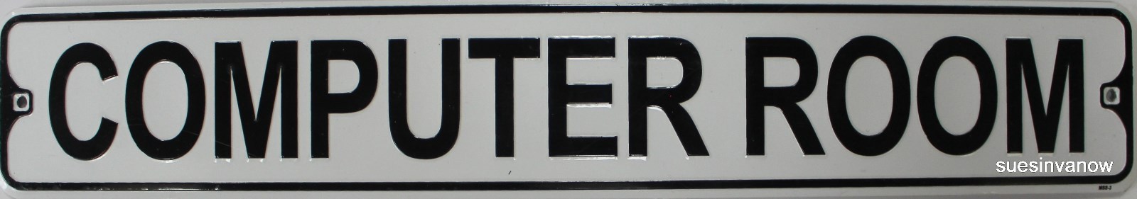 Durable Metal Street Sign Computer Room Bedroom Office Home Decor 3″x18″