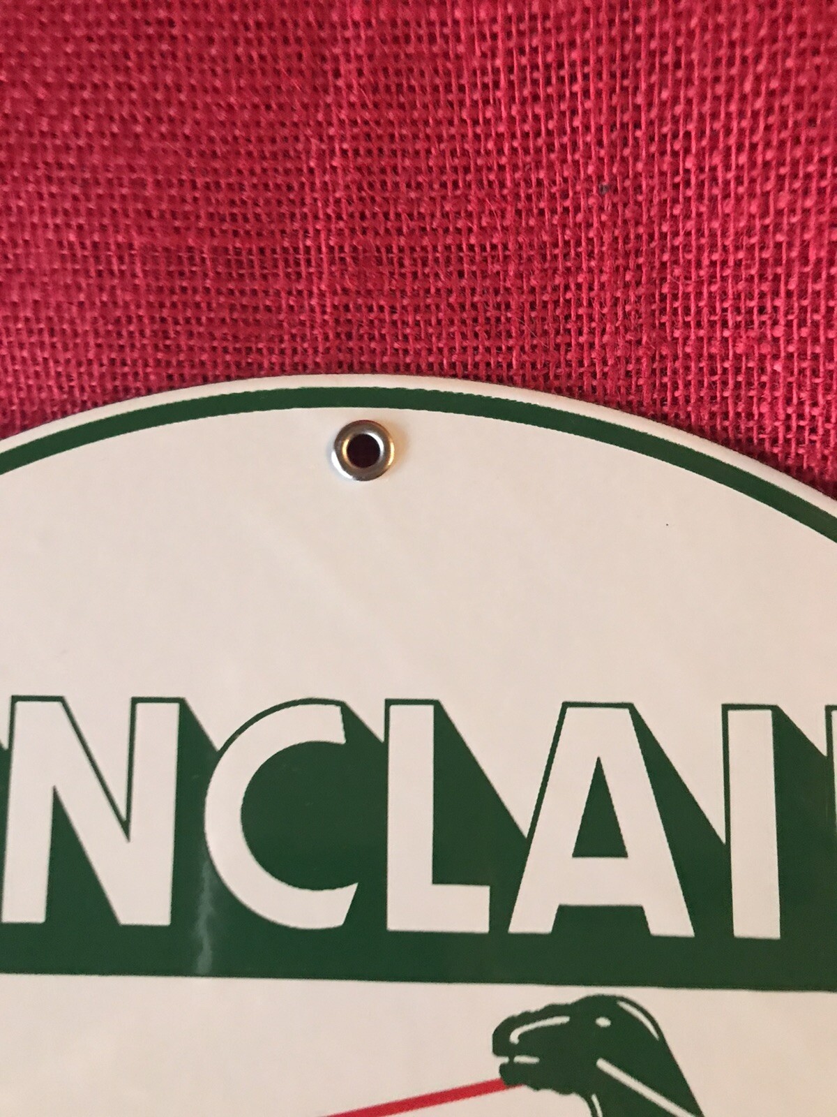 Vintage Style Sinclair MOTOR OIL DINO THE DINOSAUR Heavy Porcelain Sign 12in