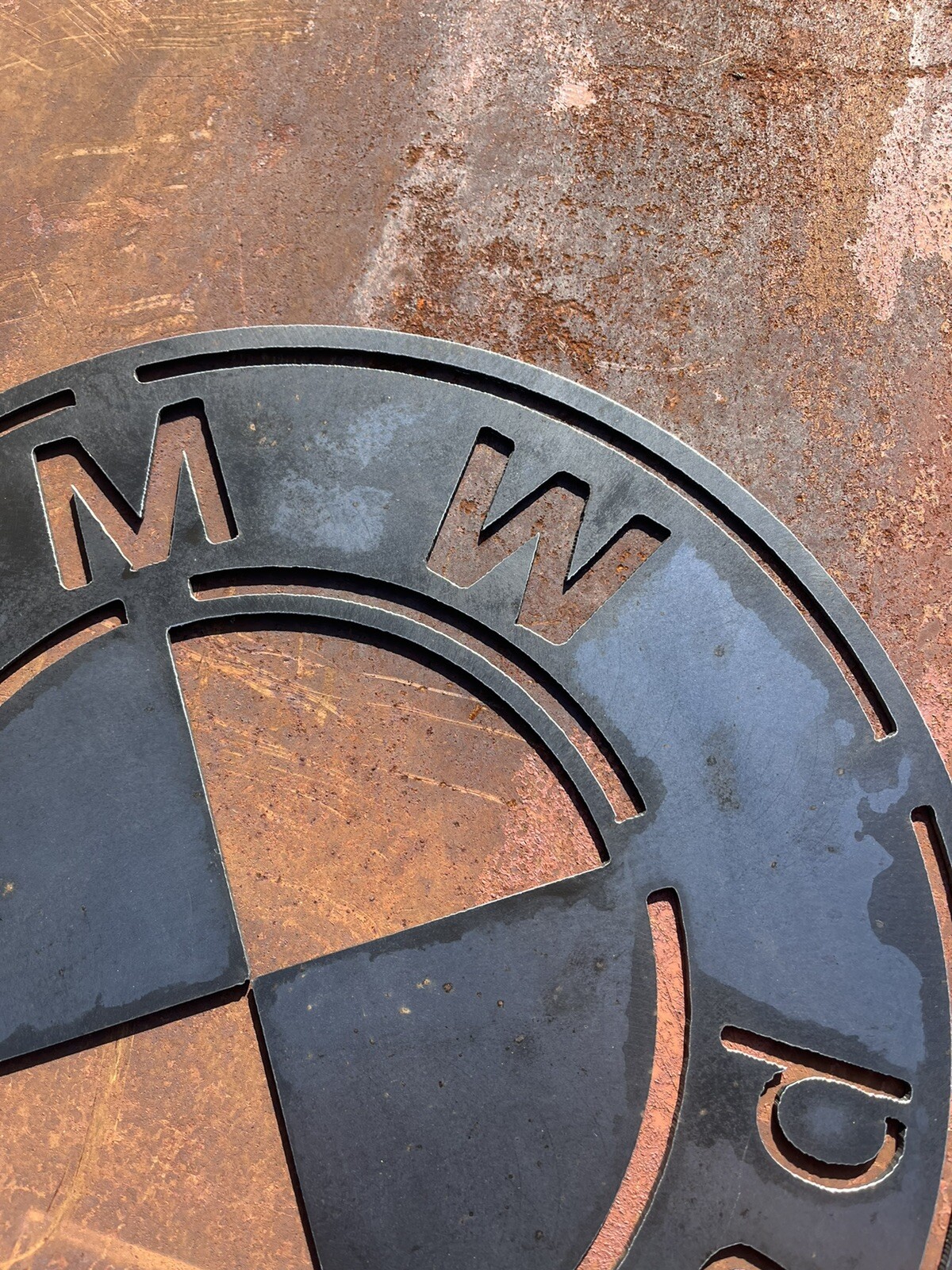 Steel Bmw Sign Car Garage Oil Can Shop Dealer Series Motorrad Motorcycle Bike