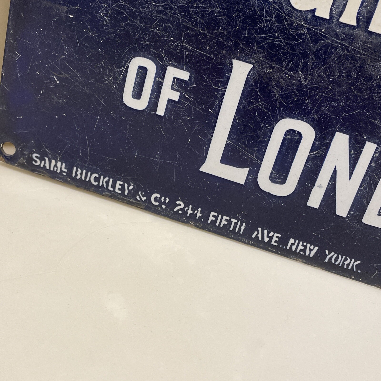 Commercial Union Assurance Company Limited of London England Porcelain Sign