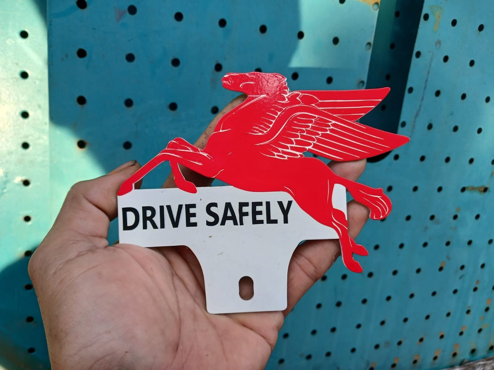 Pegasus License Plate Topper Frame Horse Equine HOTROD Car Truck no porcelain