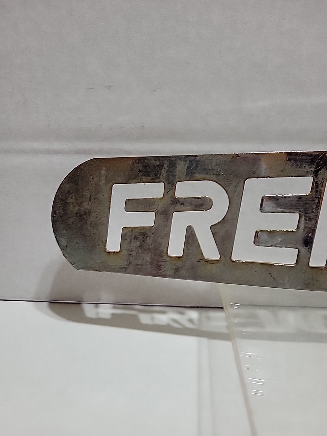 Vintage Metal FREIGHTLINER Trucker Plaque 24″×4,5″ Delivery Freight Truck Sign