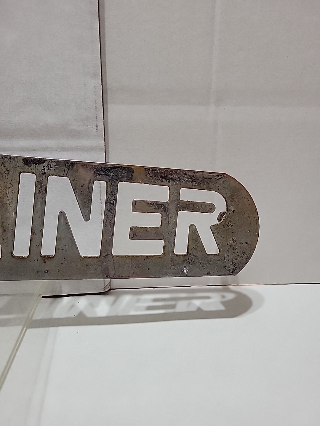 Vintage Metal FREIGHTLINER Trucker Plaque 24″×4,5″ Delivery Freight Truck Sign